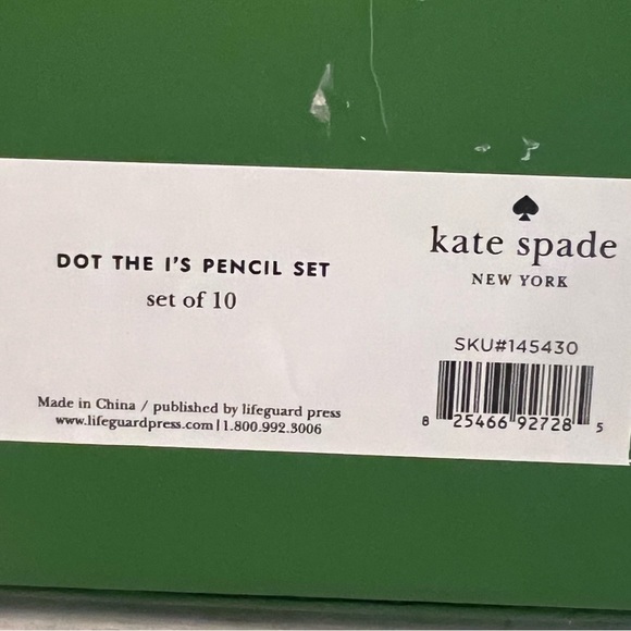 **SOLD On Mercari** Kate Spade Dot The I's Pencil Set - Picture 3 of 3
